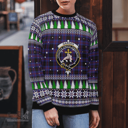 Scottish Garden Clan Crest Tartan Christmas Ugly Sweater - Plaid Family Ugly Sweater Scottish Plaid Tartan Plaid - ScotsTee - scotstee.com