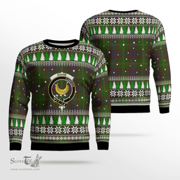 Scottish Durie Clan Crest Tartan Christmas Ugly Sweater - Plaid Family Ugly Sweater Scottish Plaid Tartan Plaid - ScotsTee - scotstee.com