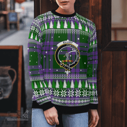 Scottish Elphinstone Clan Tartan Christmas Ugly Sweater - Plaid Family Ugly Sweater Scottish Plaid Tartan Plaid - ScotsTee - scotstee.com