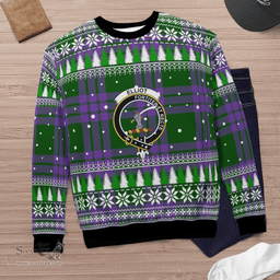 Scottish Elphinstone Clan Tartan Christmas Ugly Sweater - Plaid Family Ugly Sweater Scottish Plaid Tartan Plaid - ScotsTee - scotstee.com