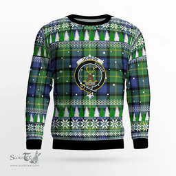 Scottish Gordon Old Ancient Clan Crest Tartan Christmas Ugly Sweater - Plaid Family Ugly Sweater Scottish Plaid Tartan Plaid - ScotsTee - scotstee.com