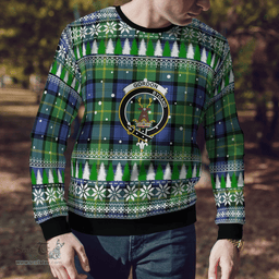 Scottish Gordon Old Ancient Clan Crest Tartan Christmas Ugly Sweater - Plaid Family Ugly Sweater Scottish Plaid Tartan Plaid - ScotsTee - scotstee.com