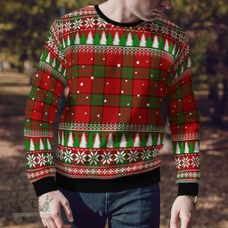 Scottish Maxwell Clan Tartan Christmas Ugly Sweater - Plaid Family Ugly Sweater Scottish Plaid Tartan Plaid - ScotsTee - scotstee.com