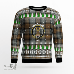 Scottish Gordon Weathered Clan Crest Tartan Christmas Ugly Sweater - Plaid Family Ugly Sweater Scottish Plaid Tartan Plaid - ScotsTee - scotstee.com