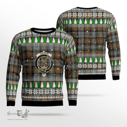 Scottish Gordon Weathered Clan Crest Tartan Christmas Ugly Sweater - Plaid Family Ugly Sweater Scottish Plaid Tartan Plaid - ScotsTee - scotstee.com