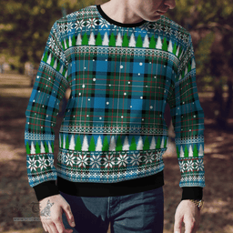Scottish Fergusson Ancient Clan Tartan Christmas Ugly Sweater - Plaid Family Ugly Sweater Scottish Plaid Tartan Plaid - ScotsTee - scotstee.com