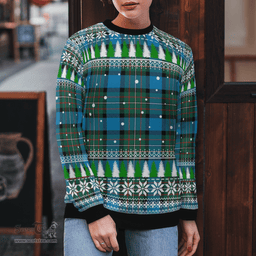 Scottish Fergusson Ancient Clan Tartan Christmas Ugly Sweater - Plaid Family Ugly Sweater Scottish Plaid Tartan Plaid - ScotsTee - scotstee.com