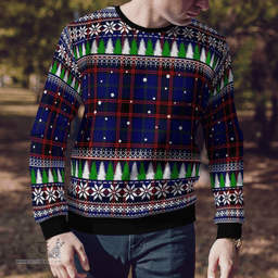 Scottish Home Modern Clan Tartan Christmas Ugly Sweater - Plaid Family Ugly Sweater Scottish Plaid Tartan Plaid - ScotsTee - scotstee.com