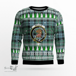 Scottish Melville Clan Crest Tartan Christmas Ugly Sweater - Plaid Family Ugly Sweater Scottish Plaid Tartan Plaid - ScotsTee - scotstee.com