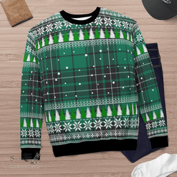 Scottish MacLean Hunting Ancient Clan Tartan Christmas Ugly Sweater - Plaid Family Ugly Sweater Scottish Plaid Tartan Plaid - ScotsTee - scotstee.com