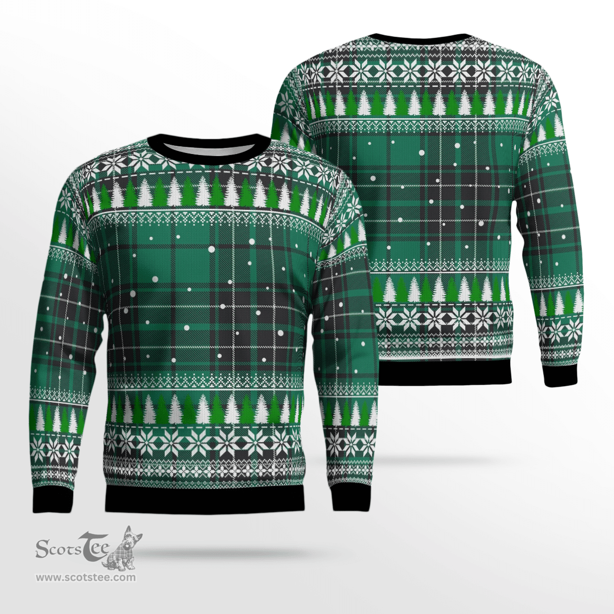 Scottish MacLean Hunting Ancient Clan Tartan Christmas Ugly Sweater - Plaid Family Ugly Sweater Scottish Plaid Tartan Plaid - ScotsTee - scotstee.com