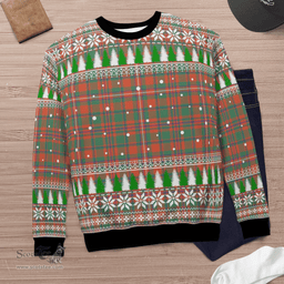 Scottish MacKinnon Ancient Clan Tartan Christmas Ugly Sweater - Plaid Family Ugly Sweater Scottish Plaid Tartan Plaid - ScotsTee - scotstee.com