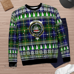 Scottish MacNeil of Barra Modern Clan Crest Tartan Christmas Ugly Sweater - Plaid Family Ugly Sweater Scottish Plaid Tartan Plaid - ScotsTee - scotstee.com