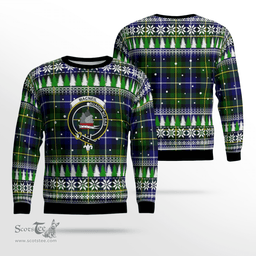 Scottish MacNeil of Barra Modern Clan Crest Tartan Christmas Ugly Sweater - Plaid Family Ugly Sweater Scottish Plaid Tartan Plaid - ScotsTee - scotstee.com