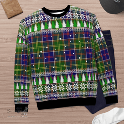 Scottish Whitefoord Clan Tartan Christmas Ugly Sweater - Plaid Family Ugly Sweater Scottish Plaid Tartan Plaid - ScotsTee - scotstee.com
