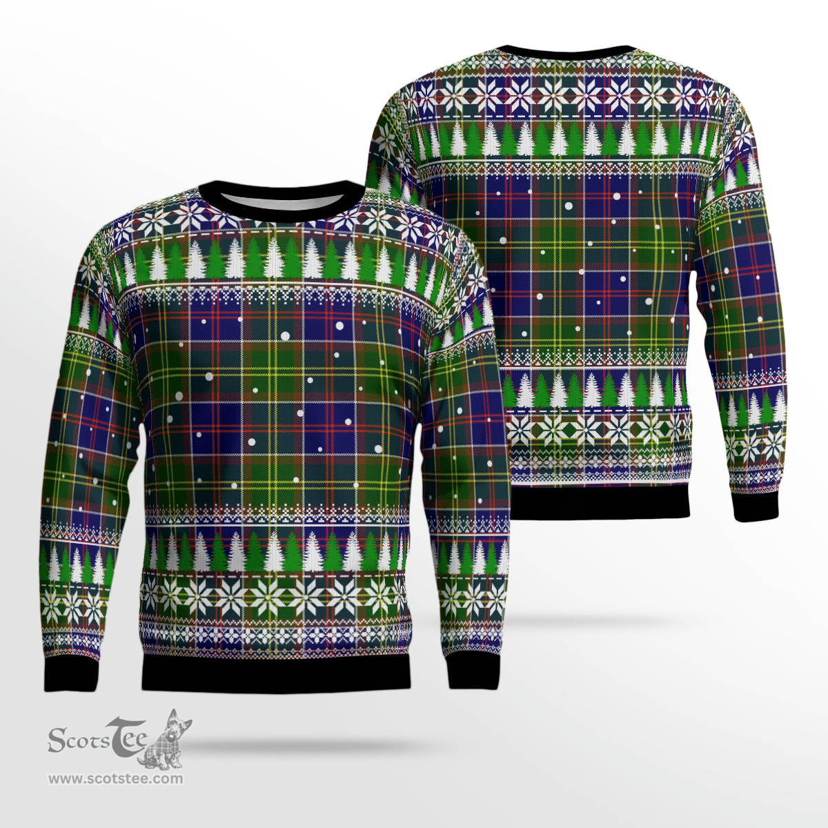 Scottish Whitefoord Clan Tartan Christmas Ugly Sweater - Plaid Family Ugly Sweater Scottish Plaid Tartan Plaid - ScotsTee - scotstee.com