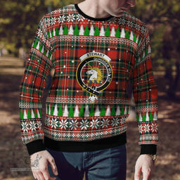Scottish Stewart (of Appin) Clan Crest Tartan Christmas Ugly Sweater - Plaid Family Ugly Sweater Scottish Plaid Tartan Plaid - ScotsTee - scotstee.com