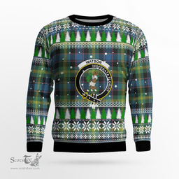 Scottish Watson Ancient Clan Crest Tartan Christmas Ugly Sweater - Plaid Family Ugly Sweater Scottish Plaid Tartan Plaid - ScotsTee - scotstee.com
