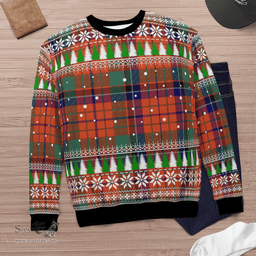 Scottish Nicolson Ancient Clan Tartan Christmas Ugly Sweater - Plaid Family Ugly Sweater Scottish Plaid Tartan Plaid - ScotsTee - scotstee.com