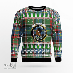 Scottish Stirling (of Keir) Clan Crest Tartan Christmas Ugly Sweater - Plaid Family Ugly Sweater Scottish Plaid Tartan Plaid - ScotsTee - scotstee.com