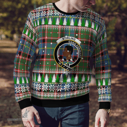 Scottish Stirling (of Keir) Clan Crest Tartan Christmas Ugly Sweater - Plaid Family Ugly Sweater Scottish Plaid Tartan Plaid - ScotsTee - scotstee.com