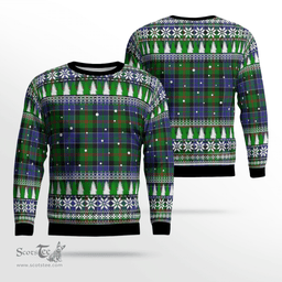 Scottish Paterson Clan Tartan Christmas Ugly Sweater - Plaid Family Ugly Sweater Scottish Plaid Tartan Plaid - ScotsTee - scotstee.com
