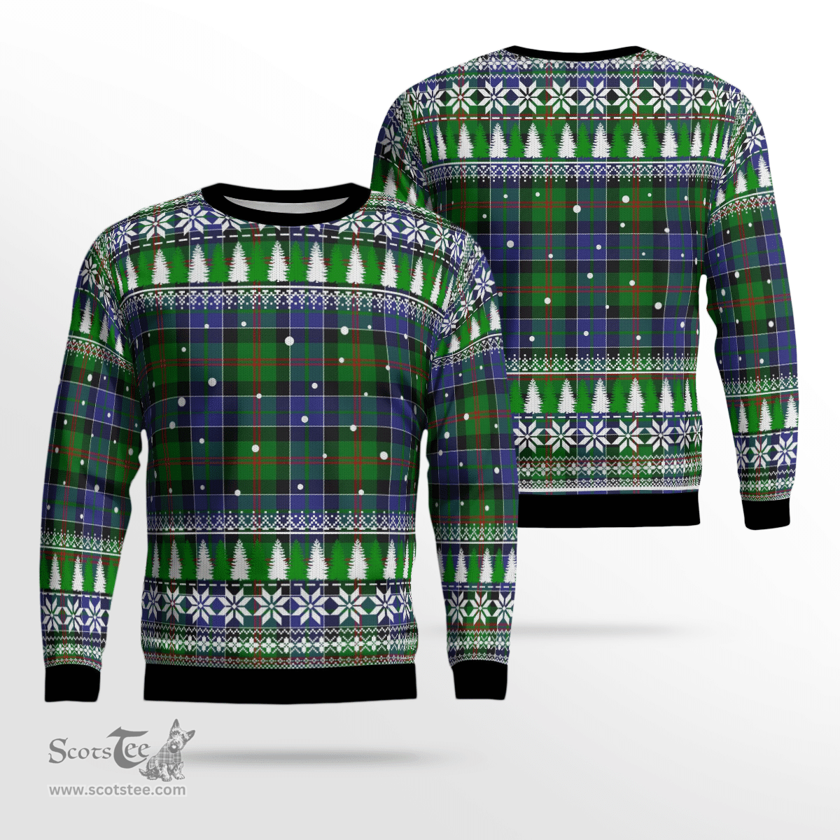 Scottish Paterson Clan Tartan Christmas Ugly Sweater - Plaid Family Ugly Sweater Scottish Plaid Tartan Plaid - ScotsTee - scotstee.com