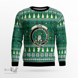 Scottish Ross Hunting Ancient Clan Crest Tartan Christmas Ugly Sweater - Plaid Family Ugly Sweater Scottish Plaid Tartan Plaid - ScotsTee - scotstee.com