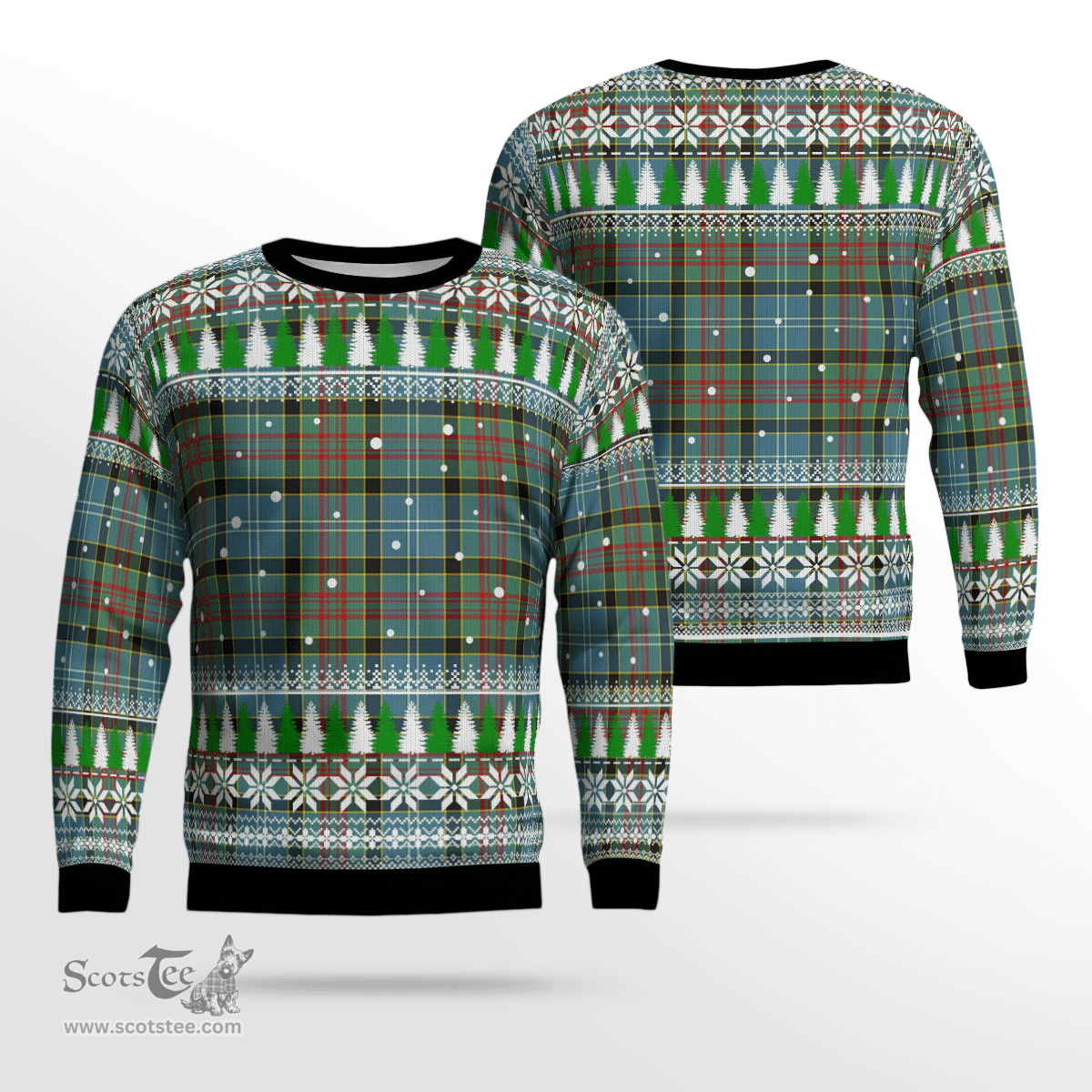 Scottish Walkinshaw Clan Tartan Christmas Ugly Sweater - Plaid Family Ugly Sweater Scottish Plaid Tartan Plaid - ScotsTee - scotstee.com