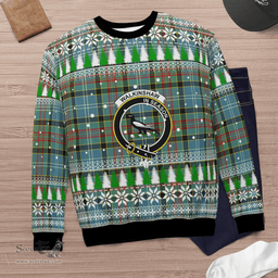 Scottish Walkinshaw Clan Crest Tartan Christmas Ugly Sweater - Plaid Family Ugly Sweater Scottish Plaid Tartan Plaid - ScotsTee - scotstee.com