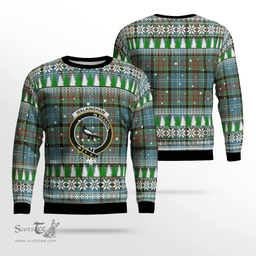 Scottish Walkinshaw Clan Crest Tartan Christmas Ugly Sweater - Plaid Family Ugly Sweater Scottish Plaid Tartan Plaid - ScotsTee - scotstee.com