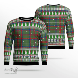 Scottish Shaw Green Modern Clan Tartan Christmas Ugly Sweater - Plaid Family Ugly Sweater Scottish Plaid Tartan Plaid - ScotsTee - scotstee.com
