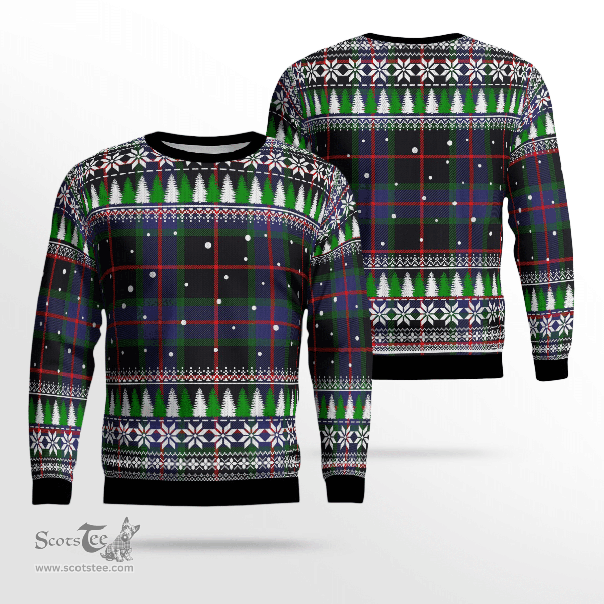 Scottish Nairn Clan Tartan Christmas Ugly Sweater - Plaid Family Ugly Sweater Scottish Plaid Tartan Plaid - ScotsTee - scotstee.com