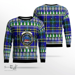 Scottish Weir Modern Clan Crest Tartan Christmas Ugly Sweater - Plaid Family Ugly Sweater Scottish Plaid Tartan Plaid - ScotsTee - scotstee.com