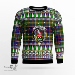 Scottish Whiteford Clan Crest Tartan Christmas Ugly Sweater - Plaid Family Ugly Sweater Scottish Plaid Tartan Plaid - ScotsTee - scotstee.com