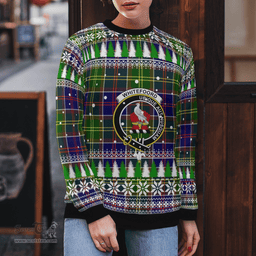 Scottish Whiteford Clan Crest Tartan Christmas Ugly Sweater - Plaid Family Ugly Sweater Scottish Plaid Tartan Plaid - ScotsTee - scotstee.com