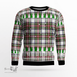 Scottish Stewart Dress Modern Clan Tartan Christmas Ugly Sweater - Plaid Family Ugly Sweater Scottish Plaid Tartan Plaid - ScotsTee - scotstee.com