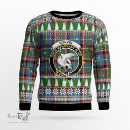 Scottish Norvel (Stirling) Clan Crest Tartan Christmas Ugly Sweater - Plaid Family Ugly Sweater Scottish Plaid Tartan Plaid - ScotsTee - scotstee.com