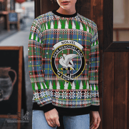 Scottish Norvel (Stirling) Clan Crest Tartan Christmas Ugly Sweater - Plaid Family Ugly Sweater Scottish Plaid Tartan Plaid - ScotsTee - scotstee.com