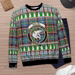 Scottish Norvel (Stirling) Clan Crest Tartan Christmas Ugly Sweater - Plaid Family Ugly Sweater Scottish Plaid Tartan Plaid - ScotsTee - scotstee.com