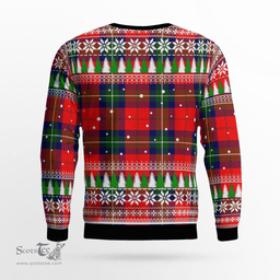 Scottish Ruthven Modern Clan Crest Tartan Christmas Ugly Sweater - Plaid Family Ugly Sweater Scottish Plaid Tartan Plaid - ScotsTee - scotstee.com