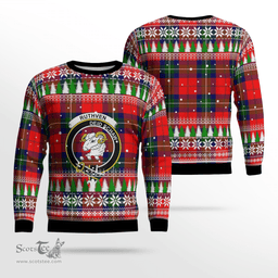 Scottish Ruthven Modern Clan Crest Tartan Christmas Ugly Sweater - Plaid Family Ugly Sweater Scottish Plaid Tartan Plaid - ScotsTee - scotstee.com