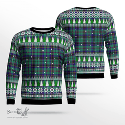 Scottish Stevenson Clan Tartan Christmas Ugly Sweater - Plaid Family Ugly Sweater Scottish Plaid Tartan Plaid - ScotsTee - scotstee.com