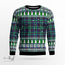 Scottish Stevenson Clan Tartan Christmas Ugly Sweater - Plaid Family Ugly Sweater Scottish Plaid Tartan Plaid - ScotsTee - scotstee.com