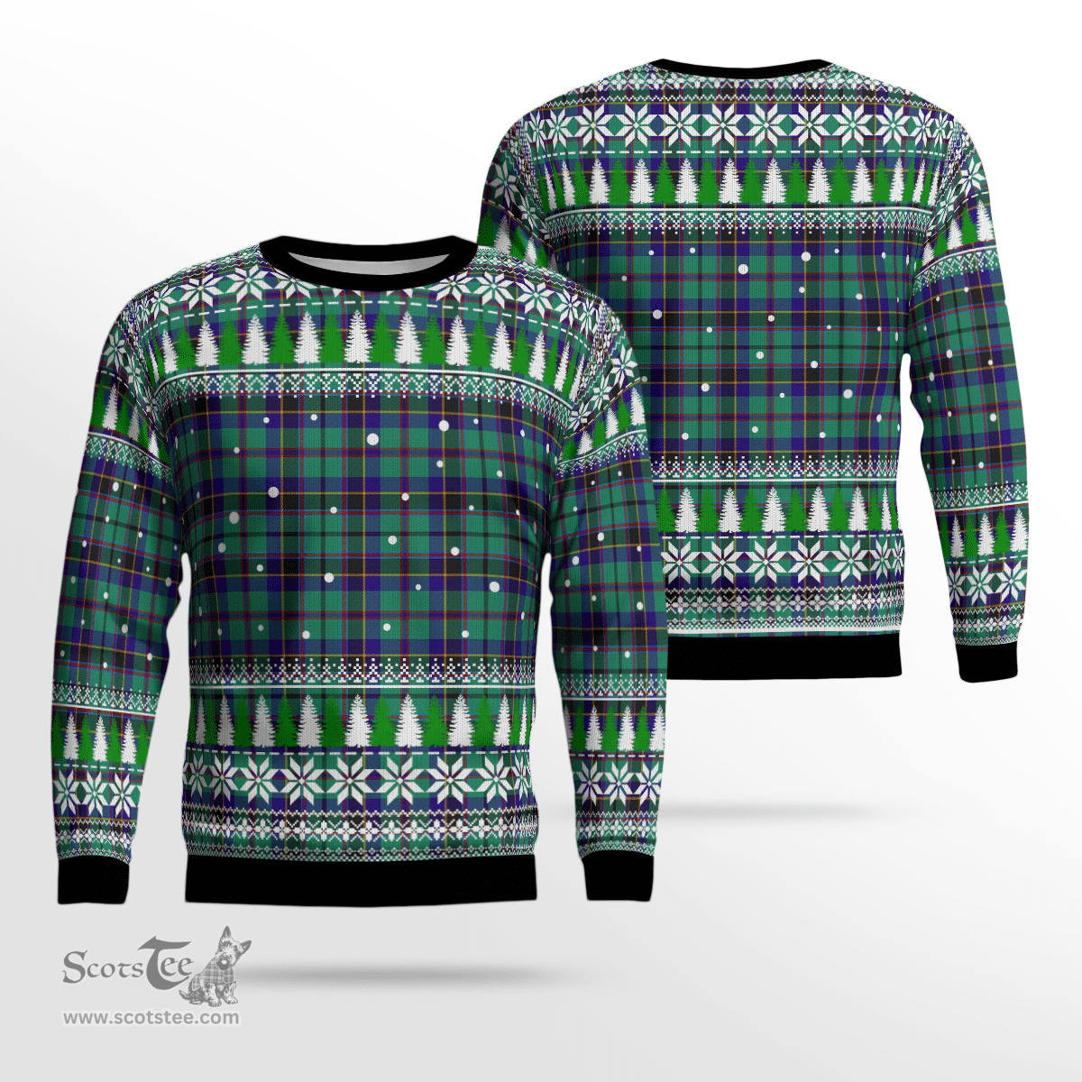 Scottish Stevenson Clan Tartan Christmas Ugly Sweater - Plaid Family Ugly Sweater Scottish Plaid Tartan Plaid - ScotsTee - scotstee.com
