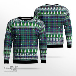 Scottish Stevenson Clan Tartan Christmas Ugly Sweater - Plaid Family Ugly Sweater Scottish Plaid Tartan Plaid - ScotsTee - scotstee.com