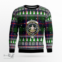 Scottish Urquhart Modern Clan Crest Tartan Christmas Ugly Sweater - Plaid Family Ugly Sweater Scottish Plaid Tartan Plaid - ScotsTee - scotstee.com