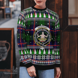 Scottish Urquhart Modern Clan Crest Tartan Christmas Ugly Sweater - Plaid Family Ugly Sweater Scottish Plaid Tartan Plaid - ScotsTee - scotstee.com