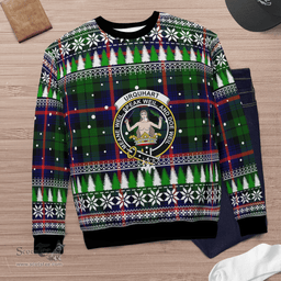 Scottish Urquhart Modern Clan Crest Tartan Christmas Ugly Sweater - Plaid Family Ugly Sweater Scottish Plaid Tartan Plaid - ScotsTee - scotstee.com