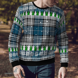 Scottish Napier Modern Clan Tartan Christmas Ugly Sweater - Plaid Family Ugly Sweater Scottish Plaid Tartan Plaid - ScotsTee - scotstee.com